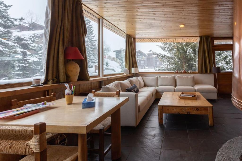 Chalet Robaumont - Grand Chalet Familial Proche Du Centre Et Des Pistes Courchevel Bagian luar foto